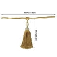 thumbnail image 2 of 2 Pack Curtain Tiebacks with Tassel, Outdoor Decorative Curtain Holdback, Modern Rope Window Curtain Ties Backs Draperies Holder for Office Home Window Decoration, 2 of 7