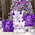 thumbnail image 3 of Purple Christmas Throw Pillow Covers 16x16 Set of 4 Christmas Decoration Trees Deer Snowman Merry Christmas Decorative Holiday Farmhouse Pillow Covers for Holiday Christmas Decoration, 3 of 6