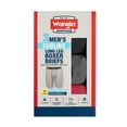 thumbnail image 6 of Wrangler Cool Carpenter 9" Boxer Briefs Men's Underwear, Small, Black/Charcoal/Salsa, 3-Pack, 6 of 8