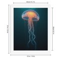 thumbnail image 2 of Paint by Numbers Kit for Adults, Glowing Ocean Jellyfish Serenity Paint by Numbers, Easy Paint by Numbers Kit for Adults Beginner, DIY Adult Paint by Number Kits on Canvas, 12x16in Home Decor, 2 of 7