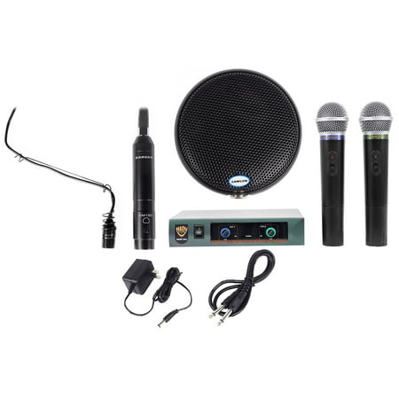 Samson Church Sound System Package w/Choir Microphone+Podium Altar+Handheld