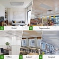 thumbnail image 6 of Grey Burlap Texture Magnetic Fluorescent Light Covers for Ceiling Lights 2 x 4 Feet, Farmhouse Vintage Gray Office Classroom Kitchen Drop Ceiling Light Covers Lighting Filters Shade Panel 4 Packs, 6 of 9