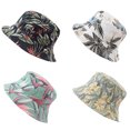 thumbnail image 3 of ZPAQI Casual Fisherman Hat Japanese Flower Printing Bucket Hat Sunscreen for Camping, 3 of 16