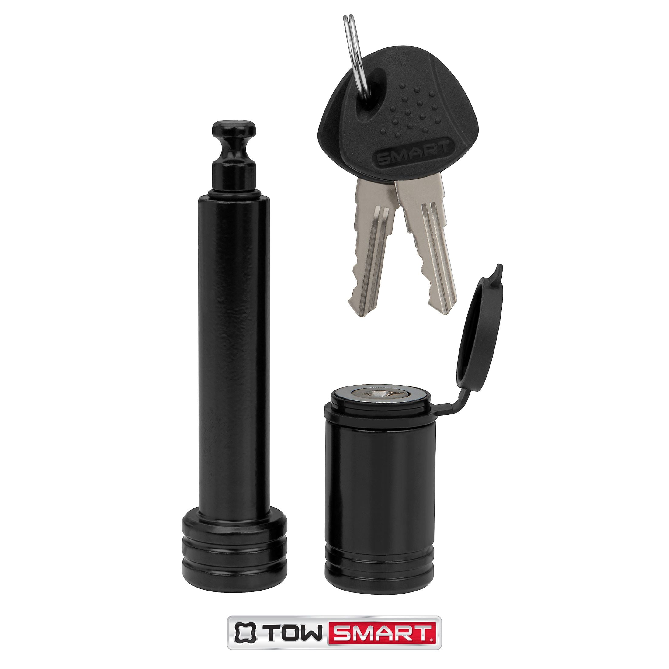 TowSmart 5/8 in. Barrel Style Receiver Lock, Black Powder Coat, 7278