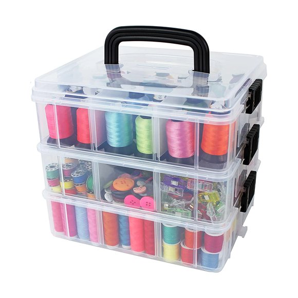 Bins Things 3-Tier 18 Compartment Stackable Storage Container