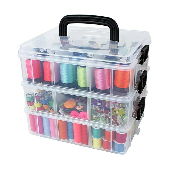 Bins Things 3-Tier 18 Compartment Stackable Storage Container