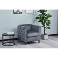 thumbnail image 5 of Kingway Furniture Avin Velvet Nail Head Livingroom Chair in Beige, 5 of 5