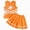 baby clothes01 Orange, variant on Toddler Baby Girl Cheerleader Outfit Tops Skirt Set Cheer Outfit Halloween Cheerleading Clothes Kaprioy