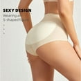 thumbnail image 7 of XuJwPNcy Womne's Butt Lift Underwear Seamless Full Coverage Breathable Briefs Padded Underwear Soft Stretchy Panties, 7 of 7