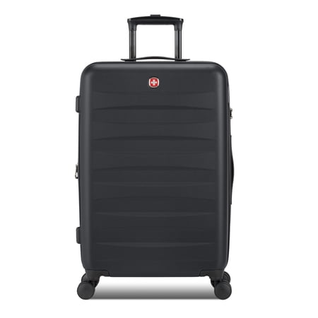 SWISSGEAR Stride Hardside Medium Checked Spinner, Black