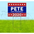 thumbnail image 1 of Pete For President 2020 (18" x 24") Yard Sign, Includes Metal Step Stake, 1 of 6