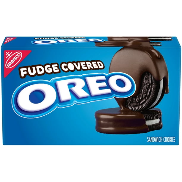OREO Fudge Covered Chocolate Sandwich Cookies, Original Flavor, 1 Box