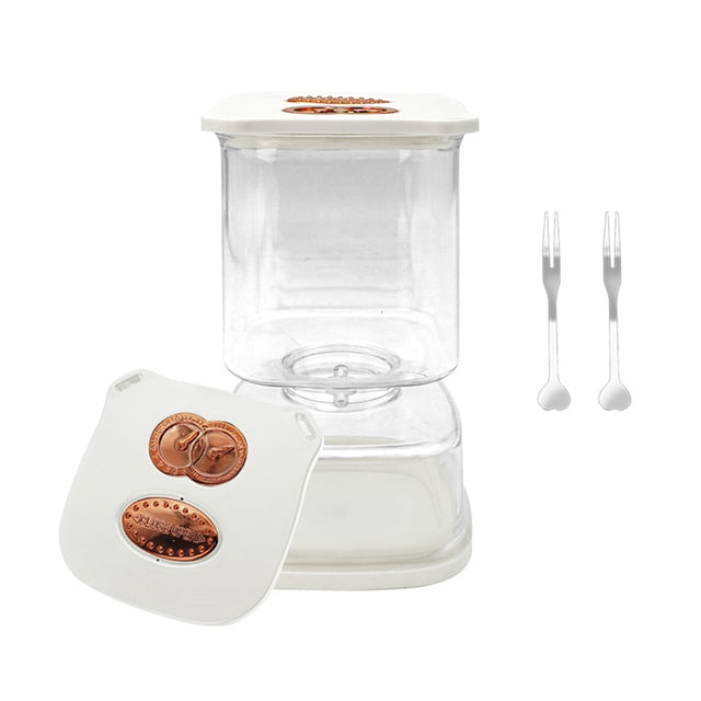 Frasco para encurtidos con 2 tenedores, separador de jugo y humedad, recipiente hermético para verduras encurtidas a prueba de fugas