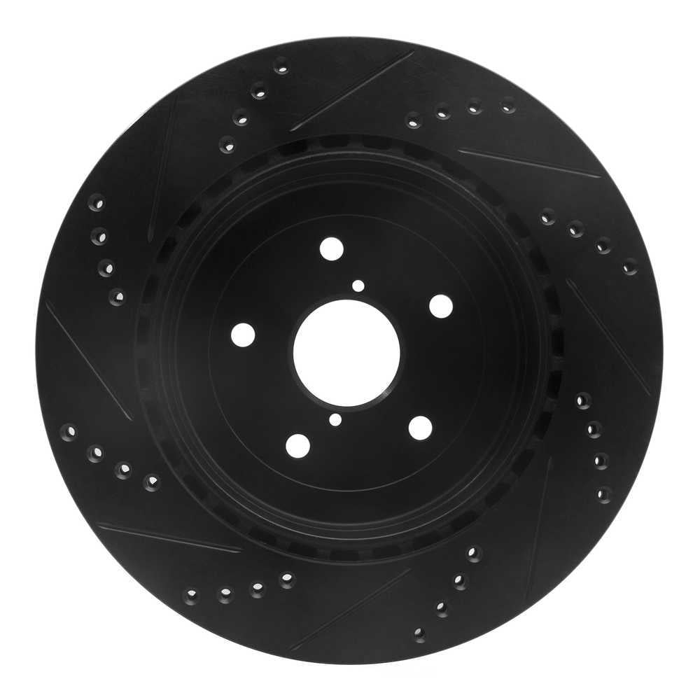 Dynamic Friction Company 633-13017R DFC Brake Rotor - Drilled And Slotted - Black