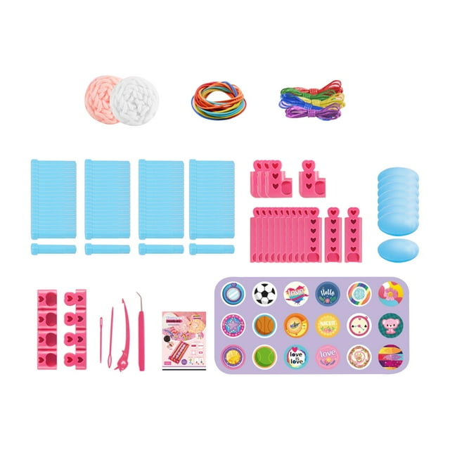 Kits de pulseras de la amistad, kits de joyería para niñas de 7, 8, 9, 10, 11 y 12 años, principiantes Caja de almacenamiento grande