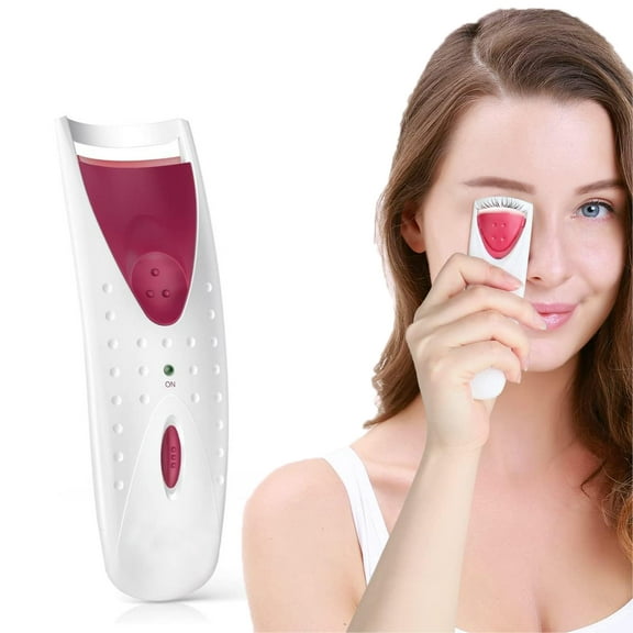 Professional Heated Eyelash Curler with Silicone Refill Pad Curling Tool for Women Long Lasting Naturally Eyelashes