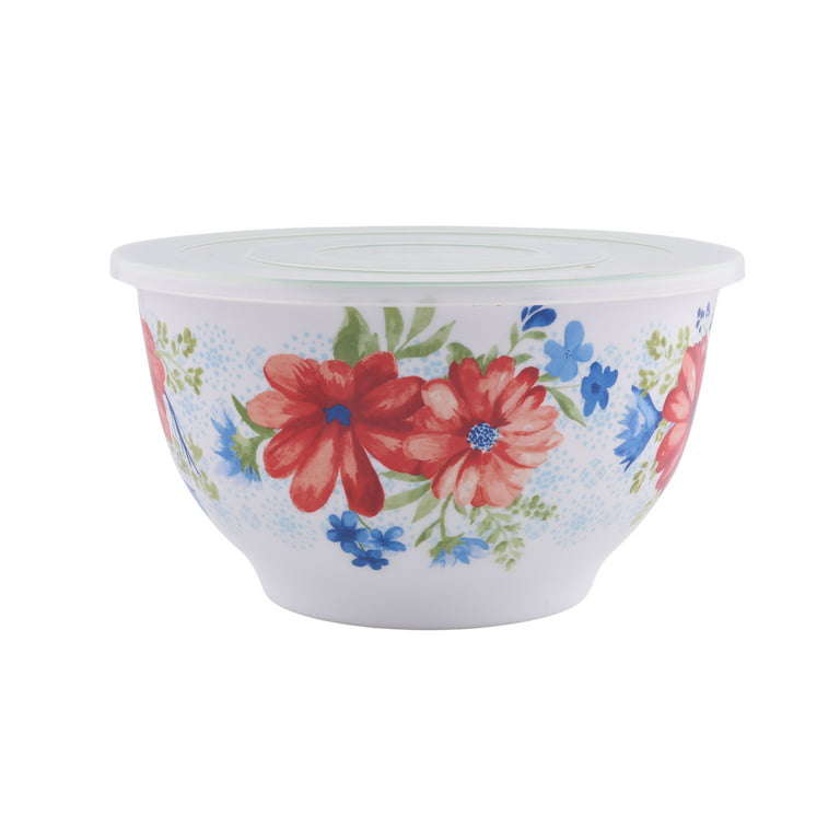 The Pioneer Woman Melamine Mixing Bowl Set, 10 Piece Set, Spring Bouquet