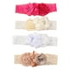 thumbnail image 1 of 4 diademas de encaje para bautizo de bebé, con lazos y perlas., 1 of 6