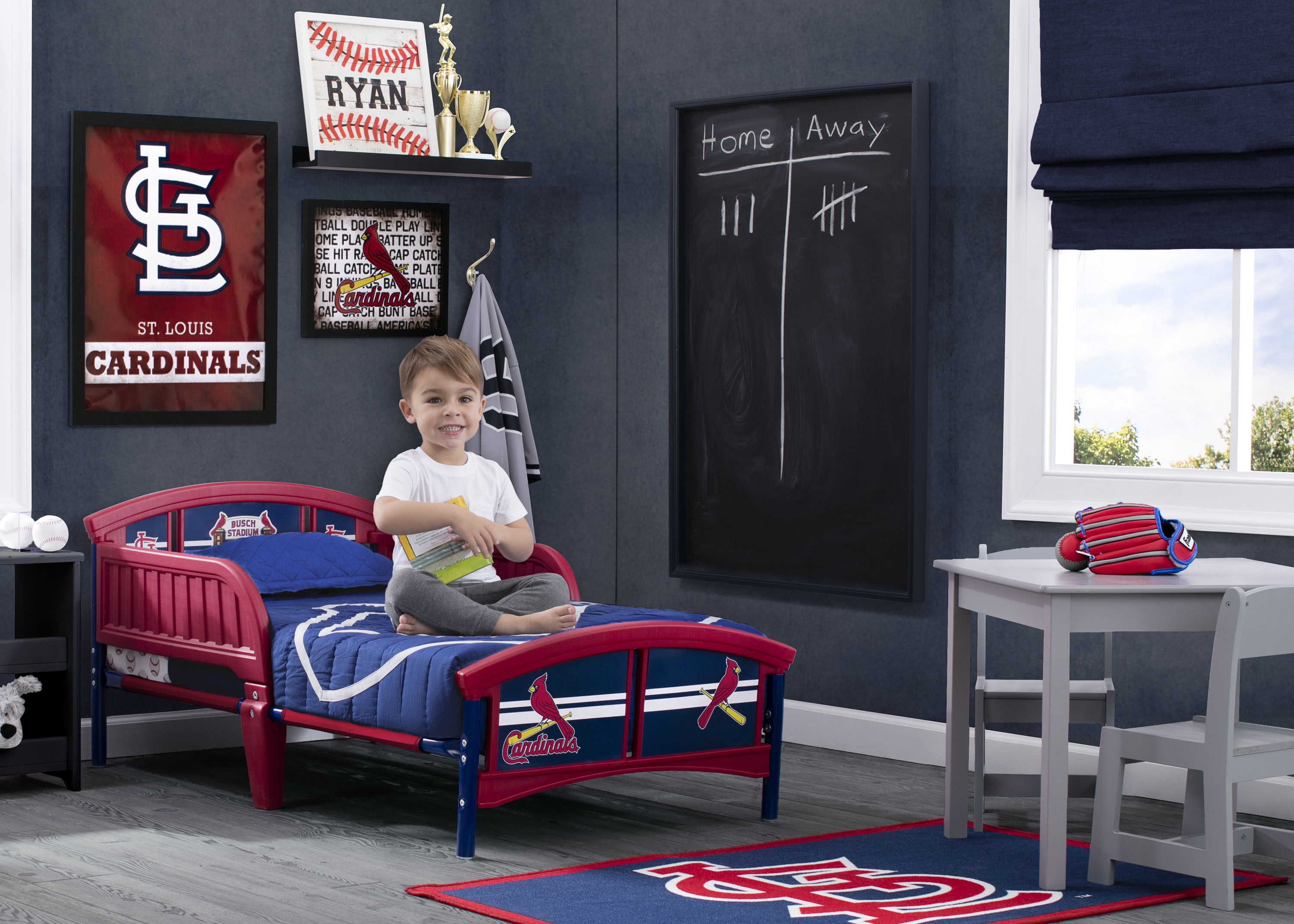 Mlb St Louis Cardinals Plastic Toddler Bed By Delta Children Walmart Com Walmart Com