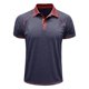 thumbnail image 5 of pstuiky Camisas casuales de manga corta para hombre, Blusa de manga corta con cuello vuelto, transpirable, con botones y color liso para hombre camisas casuales para hombre xl, 5 of 7