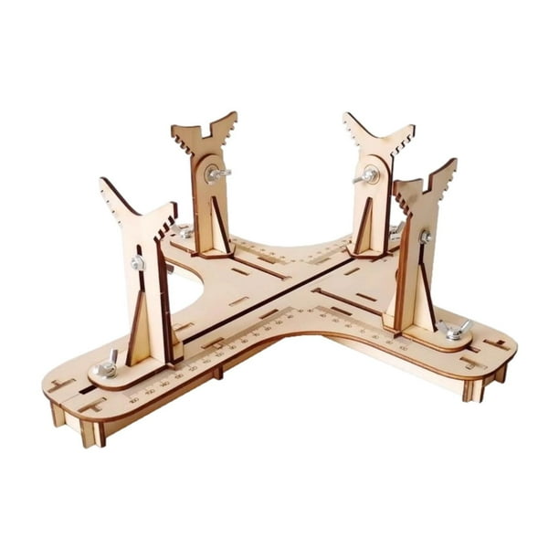 Auxiliar de Madera Estable Fácil de Montar Robusto Profesional Fabricación y Pintura 32 cm x 30 cm x 12 cm