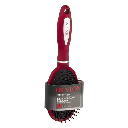 Revlon Essentials Detangle and Smooth Cushion Brush, 1.0 CT