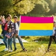 thumbnail image 2 of BVEBJDX Rainbow Pride Flag 3x5 Ft - Lgbtq Outdoor Nylon Banner with 6 Sewn Stripes, Vibrant Fade Resistant Color, 2 of 8