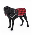 thumbnail image 4 of Chaqueta impermeable para perros, chaqueta de invierno para perros grandes con agujeros para correa, chaleco reflectante para perros medianos y grandes, ropa cálida de invierno, color negro (L) Rojo Verde RV1016-0124153FYD, 4 of 5