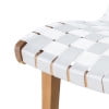 thumbnail image 4 of Morganton Rope Weave Outdoor Lounge Chair, Set of 2, White and Teak, 4 of 7