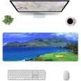 thumbnail image 3 of Scenic Hawaii Golf Tropical \u200bPrint Mouse Pad 12"x31.5", Non-Slip Rubber Base Stitched Edges Gaming Mouse-Pads for Gamer,Offices,Home,Laptop,Computer and Pc, 3 of 6