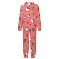 thumbnail image 5 of Hello Kitty Hooded Union Suit Pajama Soft Comfy PJs Sleepwear, 5 of 7