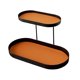 thumbnail image 5 of Organizador de encimera de baño, bandeja de almacenamiento de cosméticos de dos niveles, perfume para maquillaje Estilo B, 5 of 8