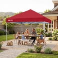 thumbnail image 5 of CROWN SHADES 8x8 Pop Up Canopy with One Push Setup Easy Outdoor Sun Shade for Events Parties Sky Blue, 5 of 7