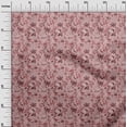 thumbnail image 3 of oneOone Velvet Dark Rose Brown Fabric Asian Japanese Floral Dress Material Fabric Print Fabric By The Yard 58 Inch Wide, 3 of 4