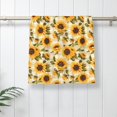 thumbnail image 5 of KLL Scottish Plaid Sunflower Ultra Absorbent & Soft Hand Towels for Bath, Hand, Face, Gym and Spa-27.5x16in, 5 of 7