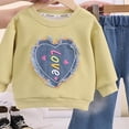thumbnail image 5 of Toddler Baby Girl Hoodie Lounge Set Organic Cotton Outfit 6-12 Months 12-24 Months 2t 3t 4t 5t 6t 7t 8t 9t Children Yellow 4-5 Years, 5 of 5