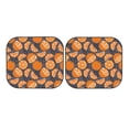 thumbnail image 3 of Uemuo Various Oranges Printed 2 PCS Car Windshield Sun Shade, Auto Sun Heat and UV Rays Blocker, Foldable Automotive Front Window Sunshade Protector, 3 of 7