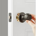 thumbnail image 6 of Hyper Tough Interior Locking Ball Privacy Bed and Bath Doorknob Oil Rubbed Bronze Finish, 6 of 6