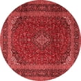 thumbnail image 1 of Ahgly Company Indoor Round Medallion Red Traditional Area Rugs, 6' Round, 1 of 4