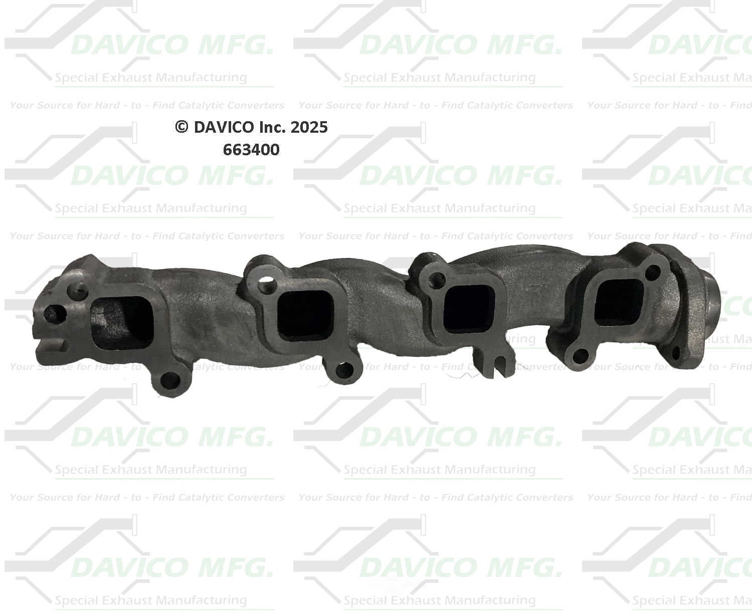 Davico Mfg 663400 Stand alone Exact-Fit exhaust manifold