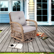 Outdoor Swivel Glider Chair With Cushion