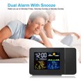 Projection Alarm Clock for Bedrooms with Indoor Outdoor Temperature