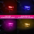 thumbnail image 2 of LED Car USB Night Light Glass Bottle Light Touch Adjustable LED USB Lamp Dimmable Portable Mini Glass Bottle Night Lamp Plug and Play USB Atmosphere Light for Auto Interior Bedroom Ambient Light Blue, 2 of 14