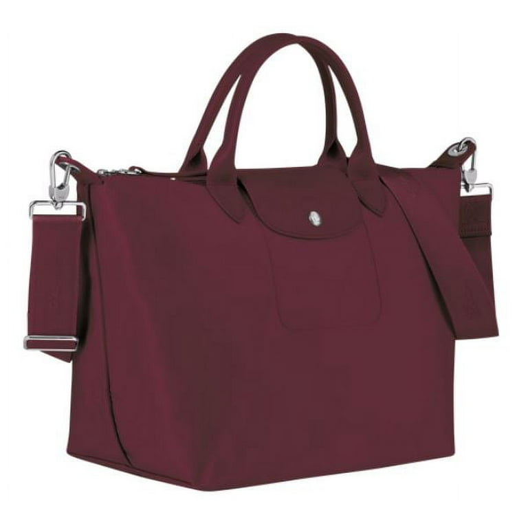 NEW Longchamp Le Pliage Neo Medium Nylon Tote - Raspberry/Silver