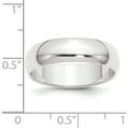 thumbnail image 2 of Platinum 6mm Half-Round Wedding Band (Size 9) Made In United States phr060-9, 2 of 5
