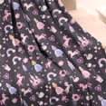 thumbnail image 3 of Fantasy Princess Unicorn Pattern Blanket,Comfortable Soft Flannel Throw Blanket,All Season,Warm Lightweight Blankets for Sofa Bed Couch Living Room Chair,50"x60", 3 of 4
