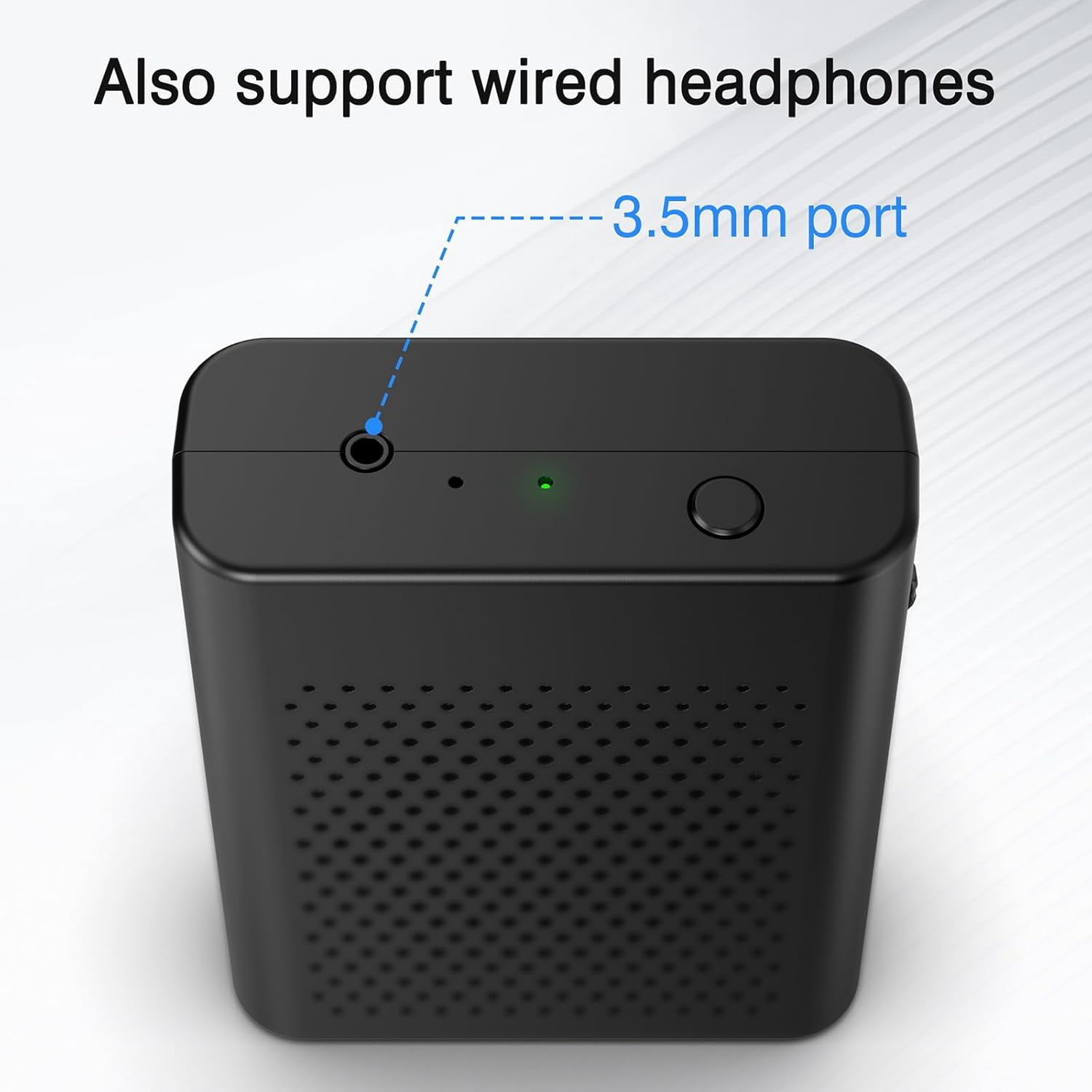 Wireless Voice Amplifier with Wireless Lavalier Lapel Microphone, PA System, Portable Speaker and Cordless Omnidirectional Condenser Recording Mic for Teacher, Streaming,Classroom,Speech, Meeting.