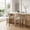 Beige, variant on Set of 2 Modern Upholstered Counter Height Bar Stools with Wing-Back Design and Solid Wood