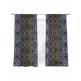 thumbnail image 7 of Pink Blue Brown Green Boho Sheer Curtains 63 Inch Length 2 Panels Set, Ethnic Abstract Geometric Art Voile Window Treatment Rod Pocket Curtains Sheers Drapes for Bedroom/Living Room/Kitchen 52x"63"x2, 7 of 7