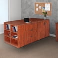 thumbnail image 2 of Regency Legacy Stand Up Storage Cabinet/ 3 Lateral File Quad with Bookcase End- Cherry, 2 of 6